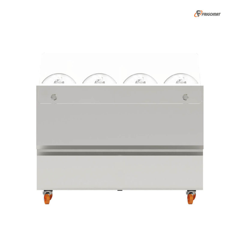 Frontansicht der Frigomat Frischeismaschine GX4