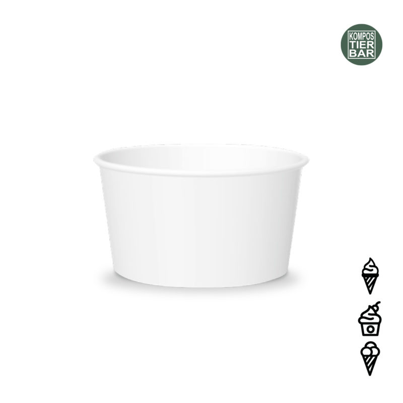Papier Eisbecher