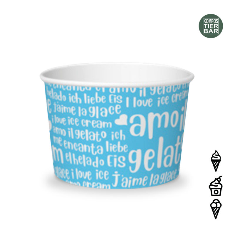 Papier Eisbecher Funny 290cc