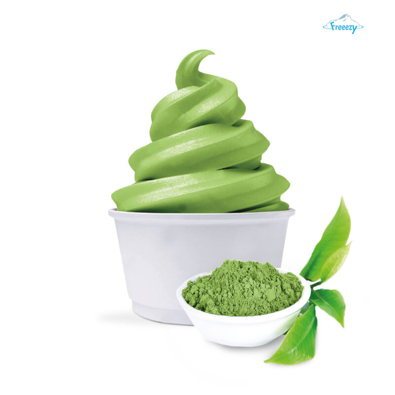 Produktbild von Softeispulver mit Matcha Geschmack