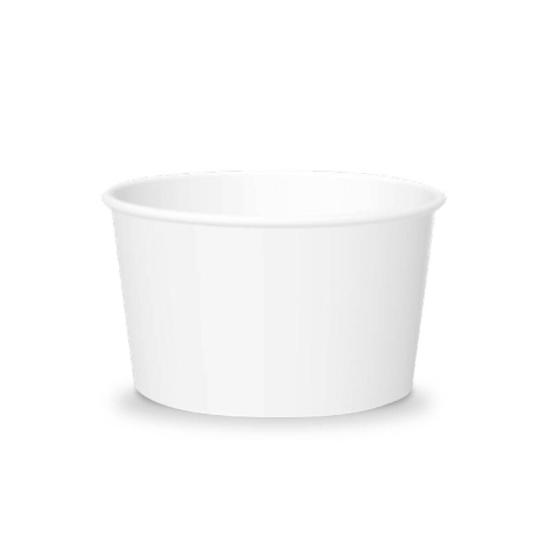 Poloplast Papier Eisbecher Weiß 250cc