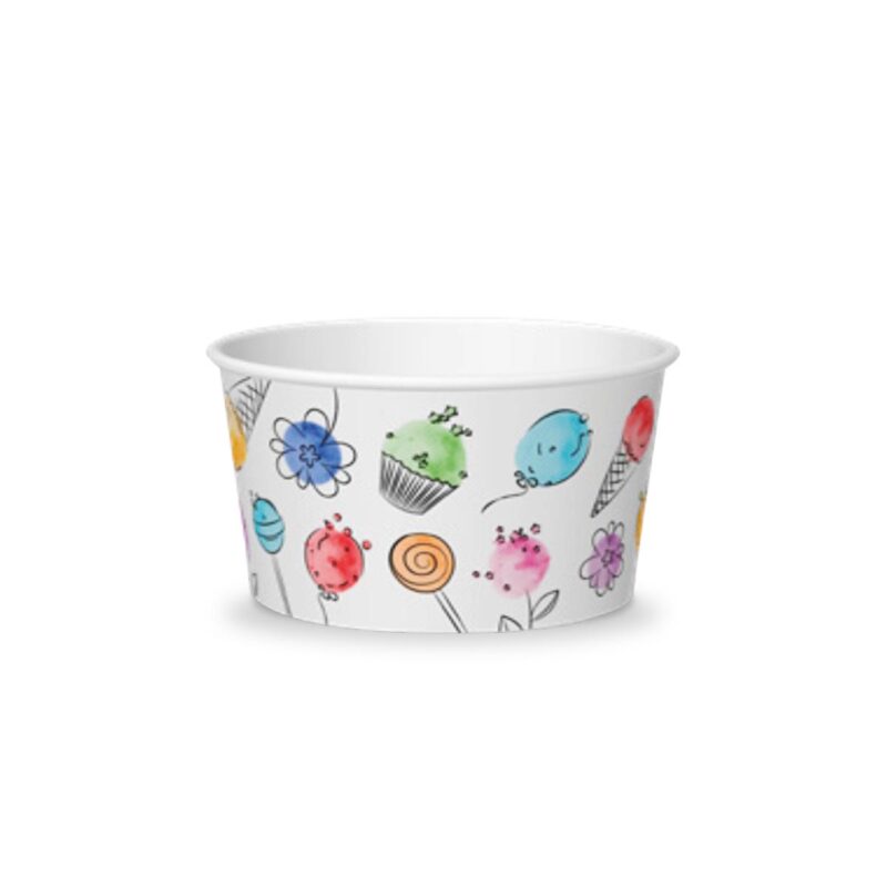 Poloplast Papier Eisbecher Ballons 170cc