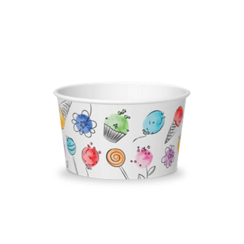 Poloplast Papier Eisbecher Ballons 190cc
